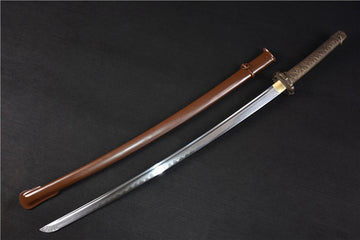 K40 BRONZE COMMANDER Handmade Damascus Steel Katana Battle Ready