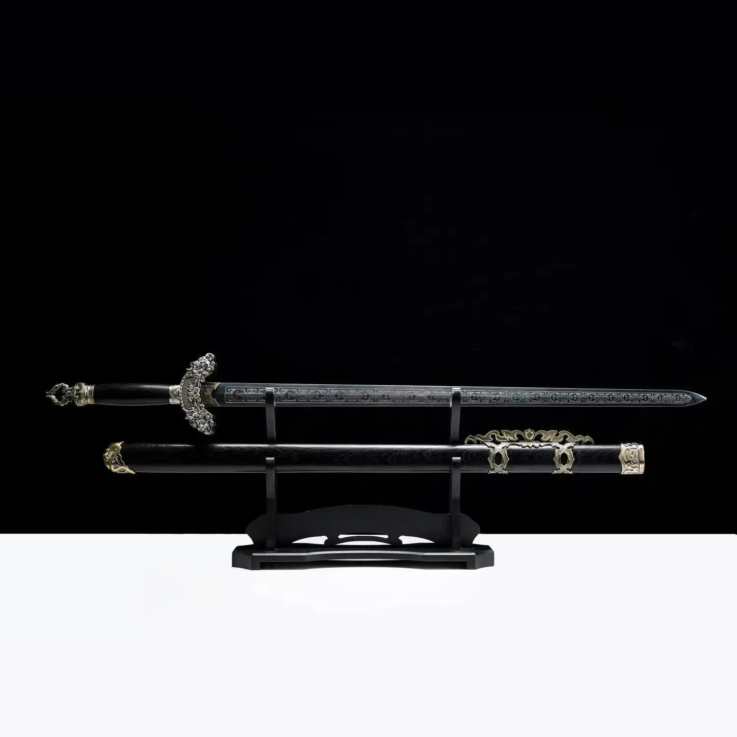 C19 SWORD OF DESTINY T10 Steel Double Edged Chinese Jian Sword Crouching Tiger Hidden Dragon Movie Sword