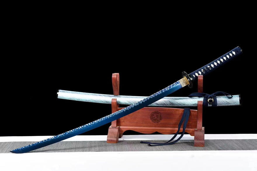 K23 BLUE DRAGON SOUL Handmade High Carbon Steel Katana Battle Ready