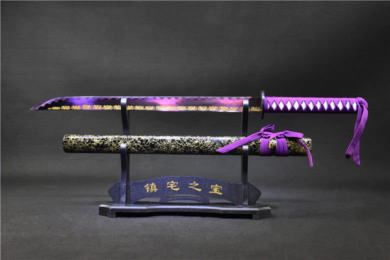 C03 VIOLET MIRAGE Handmade Maganese Steel Chinese Dao Sword Battle Ready